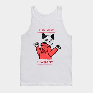 I do what I whant cat Tank Top